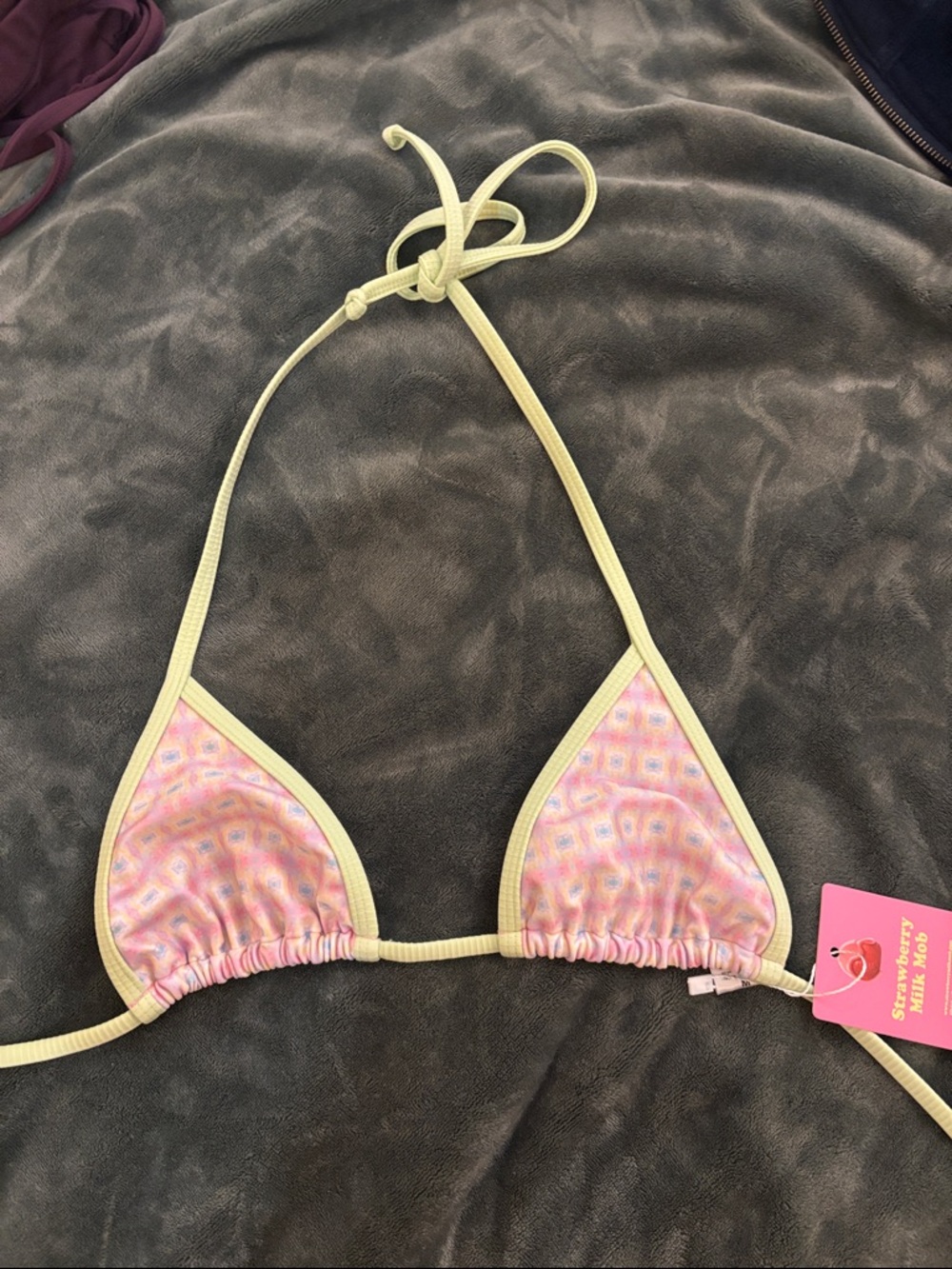 Strawberry Milk Bob Lucky Charm Top Size M